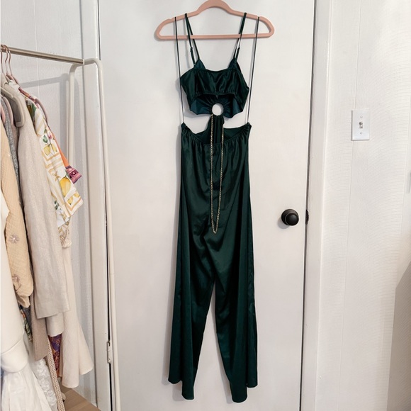 NWOT 12th tribe Audrey Emerald jumpsuit - Picture 10 of 13